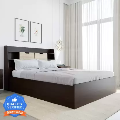 NILKAMAL RIVA ENGINEERED WOOD QUEEN BOX BED